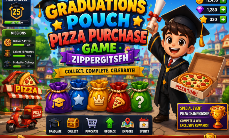 graduations pouch pizza purchase game zippergitsfh