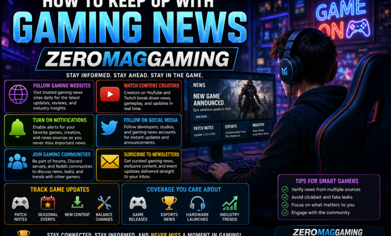 how to keep up with gaming news zeromaggaming​