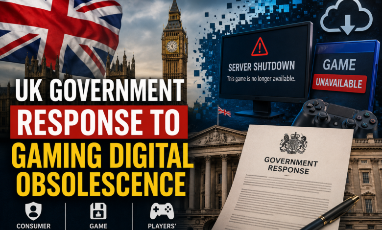 UK government response gaming digital obsolescence
