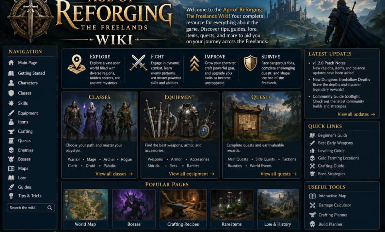 age of reforging: the freelands wiki
